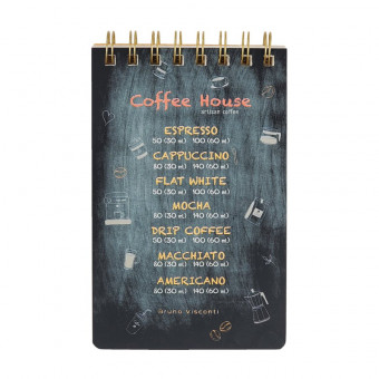 Блокнот B6 100л линия "Coffee house" на гребне, CJ BV/3-100-004/04 (20)