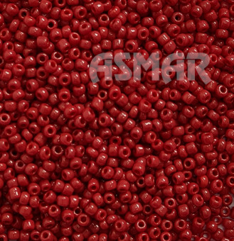 Бисер "ASMAR" размер №8, вес: 450 г, бордовый глянцевый, непрозрачный