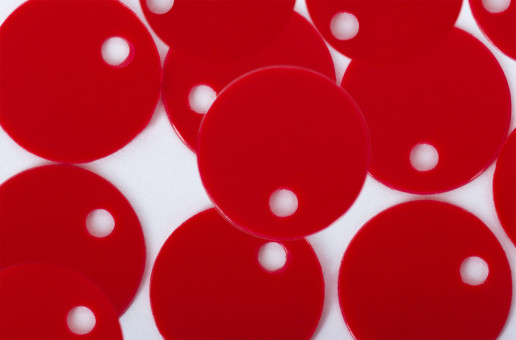 Пайетки 8мм 10г россыпью, красный. Zlatka/ZF-11/1  №06