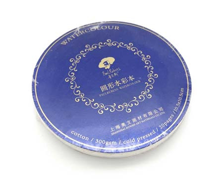 Скетчбук-круглый А7 20л. 0110001060 Paul Rubens Акварельная бумага, среднезернистая, хлопок 50%, 300гр/м, 105х105мм, Синий, склейка (1/1/40)