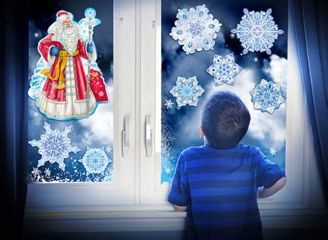 Набор украшений на скотче новогодний нр-55