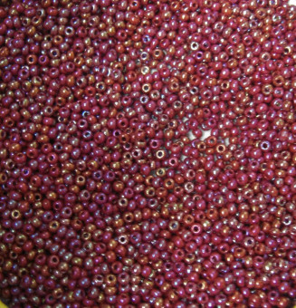 Бисер "ASMAR" размер №8, вес: 450 г, бордовый перламутровый