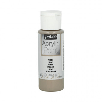Краска 59мл акриловая матовая, для декора, серо-коричневый, Acrylic Paint PEBEO/97841