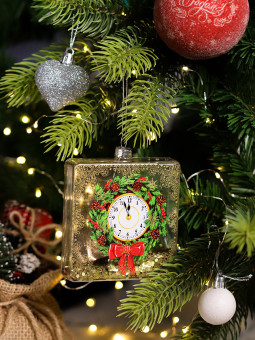 Новогоднее подвесное украшение Фляжка "Венок!", MILAND/НУ-3317