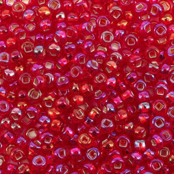 Бисер "ASMAR" размер №8, вес: 450 г, бордовый хамелеон