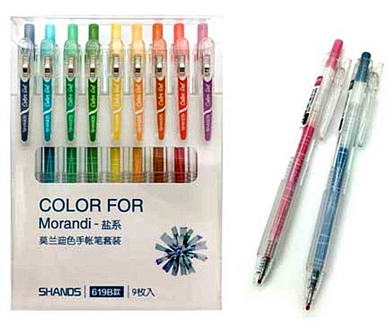 Набор ручек гелевых, 0.5мм 9шт CD-292/CH-244 S619-B автоматические "Shands". Intelligent (1/6/128) Набор ручек гелевых, 0.5мм 9шт CD-292/CH-244 S619-B автоматические "Shands". Intelligent (1/6/128)