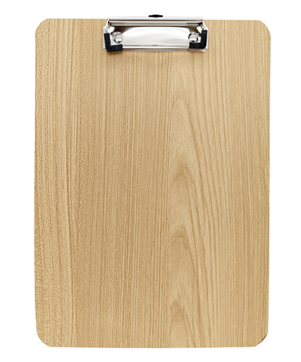 Планшет PVC одинарный CZ-289 А4 цвет светлое дерево, зажим сверху (1/56)