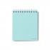 Блокнот А6 60л клетка, в пластиковой обложке, на гребне, бирюзовый, Светоч/60Б31_01043 (4)