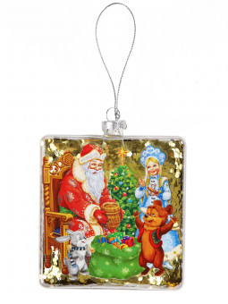 Новогоднее подвесное украшение Фляжка "Все за подарками!", MILAND/НУ-3316