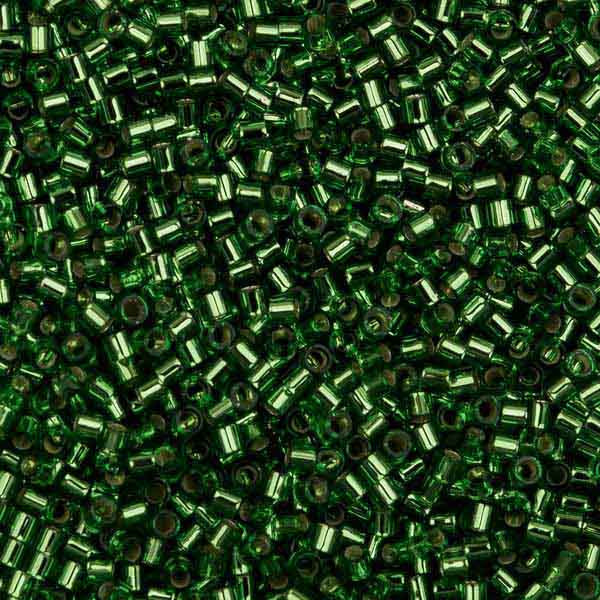 Бисер "ASMAR" размер №6, вес: 450 г, изумрудный, внутреннее серебрение