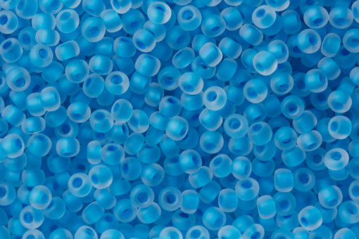 Бисер "ASMAR" размер №8, вес: 450 г, голубой матовый