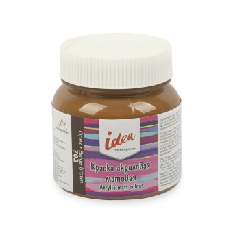 Краска акриловая для декора матовая 220мл 702 Орех, idea, VISTA-ARTISTA/ IMA-220 702