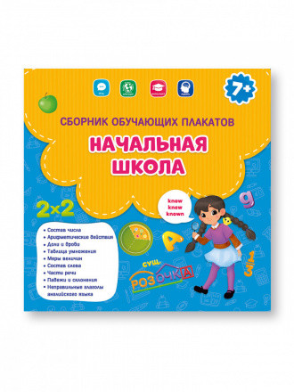 Сборник плакатов "Начальная школа". Формат: 29х29см 9шт, Геодом/9785907093928