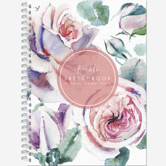 Блокнот-скетчбук А5 60л "Флора Арт" гребень, Полином/2926 (10)