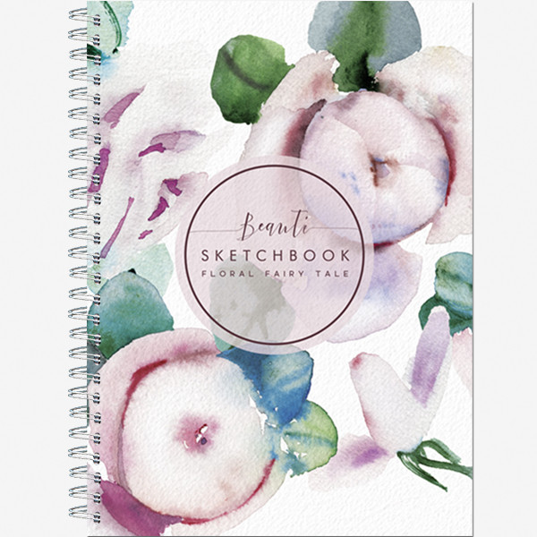 Блокнот-скетчбук А5 60л "Флора Арт" гребень, Полином/2926 (10)