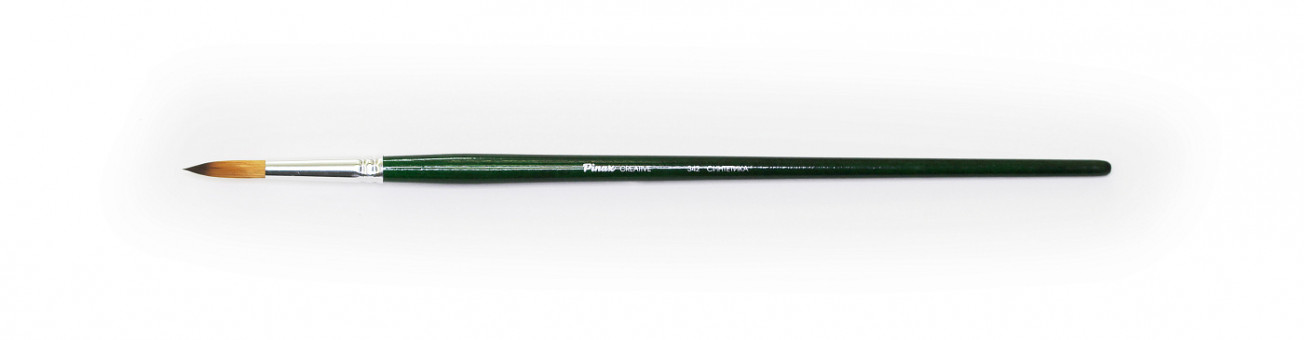 Кисть Pinax CREATIVE Синтетика ПЛОСКАЯ N 6 (длинная ручка) 345006