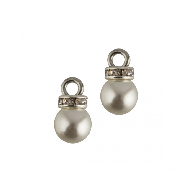 Бусина d 8мм акриловая, №01 жемчужный, 2шт, Zlatka/JJB-02 №01