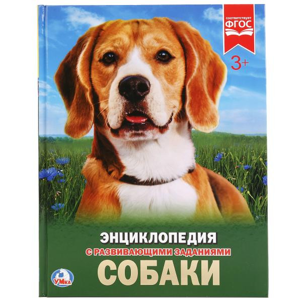 Энциклопедия с развивающими заданиями «Собаки». Формат: А4 48стр, Умка