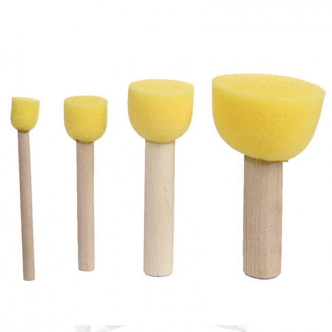 Набор круглых губок-спонжей, 4 шт., Малевичъ/195042