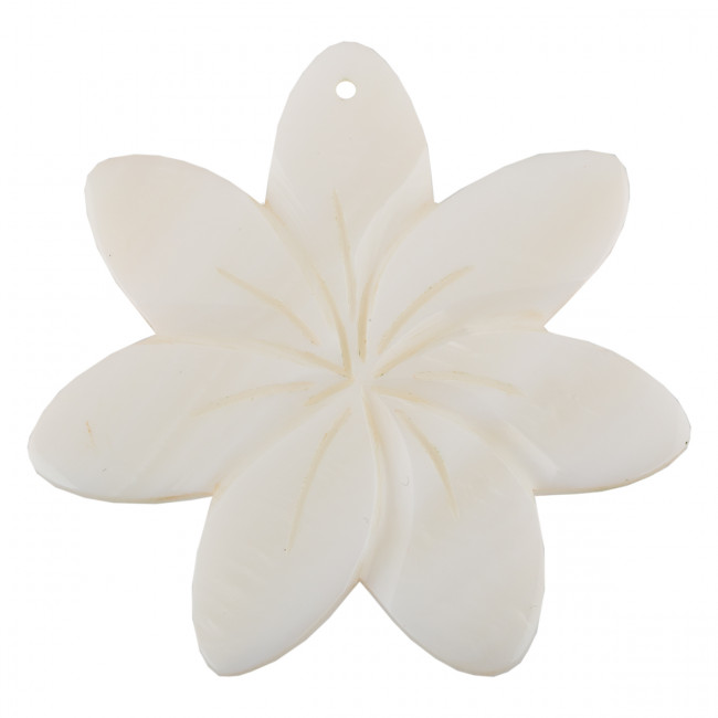 Бусина ракушка 50мм с перламутром, 2шт, №01, Zlatka/PBS-04 №01