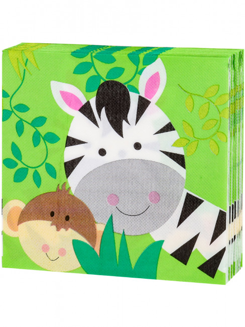 Салфетки бумажные 33 см "Милые зверята" 20 шт MILAND/ФЛ-2811