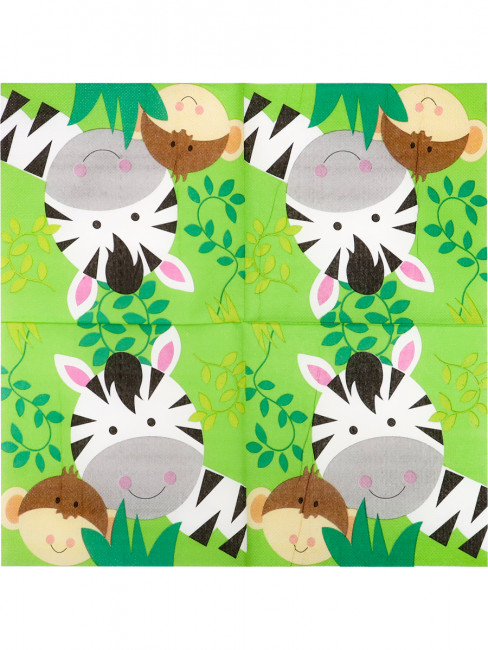 Салфетки бумажные 33 см "Милые зверята" 20 шт MILAND/ФЛ-2811