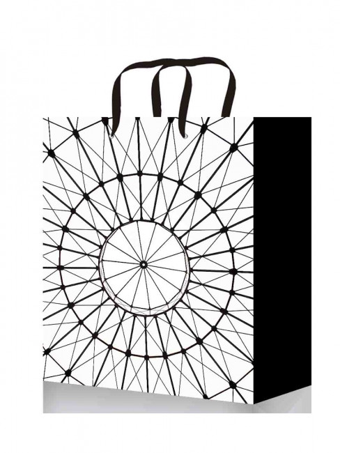 Пакет подарочный 11,5x14,5x6см "Необычный узор", S, MILAND/ППК-4312 (12)