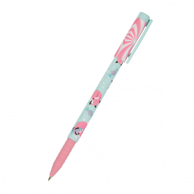 Ручка шариковая 0,5мм синяя "FunWrite. Lolipop Лисички", BV/20-0212/63 (24)