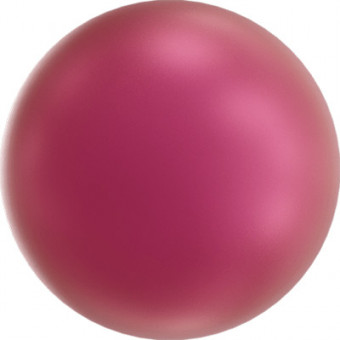 Бусина d 10мм стеклянная, под жемчуг, бл. малиновый, 5шт, 5810 №2018