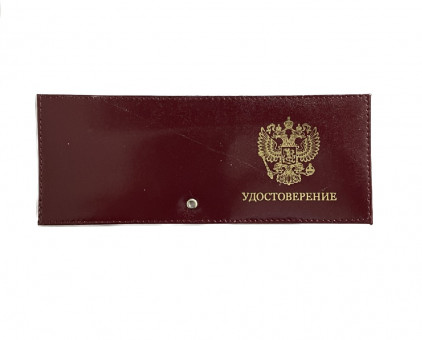 Обложка на удостоверение WENZER OFFICE, орел ф/з с люверсом, красная