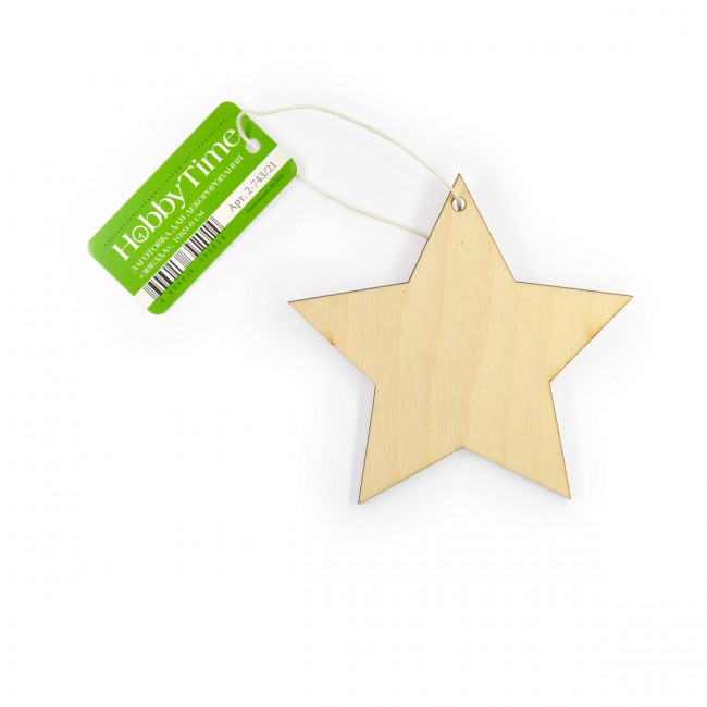 Заготовка 10х9,6см для декорирования "Звезда", HT BV/2-743/21 (5)