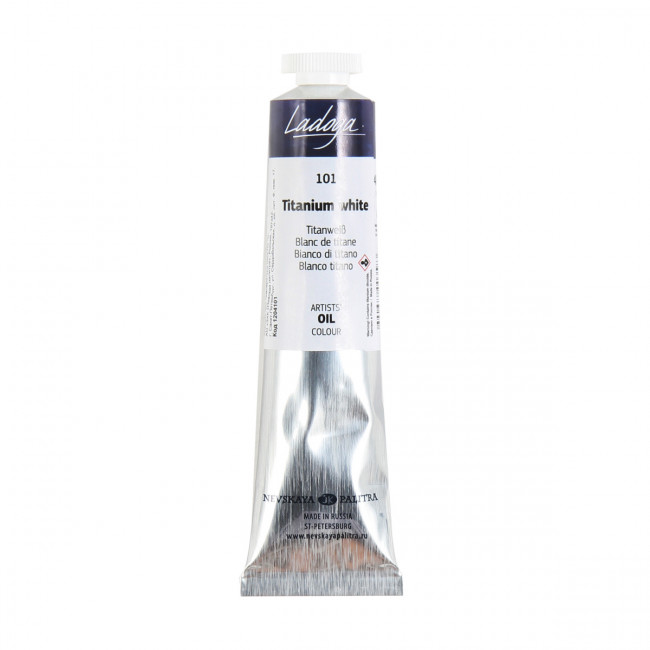 Краска 46мл масляная, белила титановые, Сонет Невская палитра/1204101