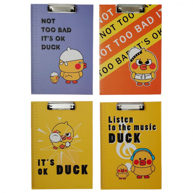 Клипборд А4 "Duck", картон, MAYLOTT/8042 (1/200) Клипборд А4 "Duck", картон, MAYLOTT/8042 (1/200)