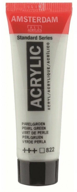Краска акриловая Amsterdam туба 20мл №822 Зеленый жемчужный