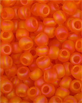 Бисер "ASMAR" размер №6, вес: 450 г, оранжевый матовый