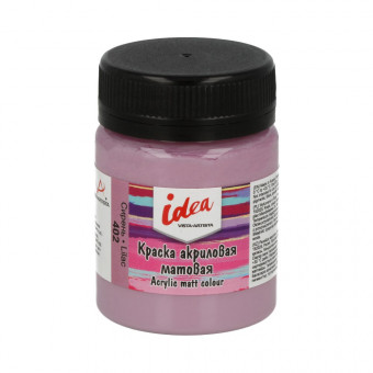 Краска акриловая для декора матовая 50мл 402 Сирень, idea, VISTA-ARTISTA/ IMA-50 402
