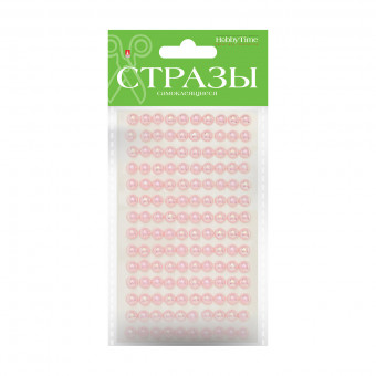 Самоклеящиеся стразы 6мм "Цветной радужный жемчуг", 5цв, №110, BV/2-117/06