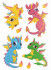 Алмазная мозаика "Дракончики" наклейки 14 х 19.5 см, Фрея/ALVN-123