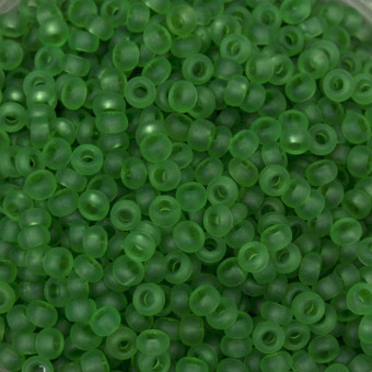 Бисер "ASMAR" размер №8, вес: 450 г, зелёный матовый