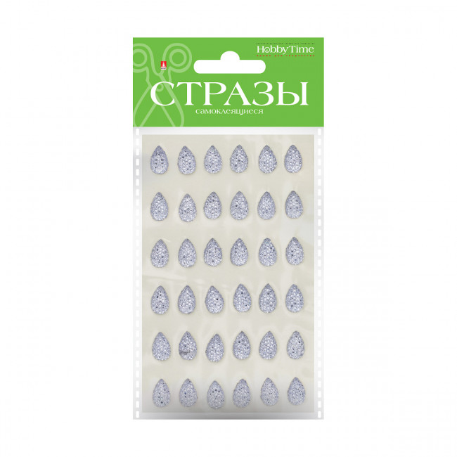 Самоклеящиеся стразы 8*13мм "Капли", 4цв, №90, BV/2-343/08 Самоклеящиеся стразы 8*13мм "Капли", 4цв, №90, BV/2-343/08