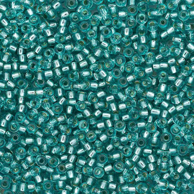 Бисер "ASMAR" размер №12, вес: 450 г, небесный, внутреннее серебрение