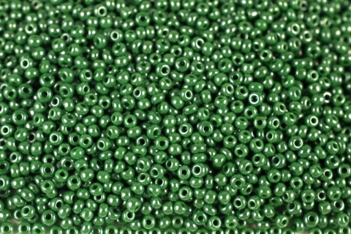 Бисер "ASMAR" размер №8, вес: 450 г, зелёный перламутровый