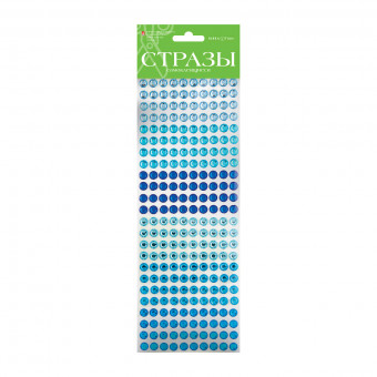 Самоклеящиеся стразы 8мм "Гамма", 4цв, №15, BV/2-126/03