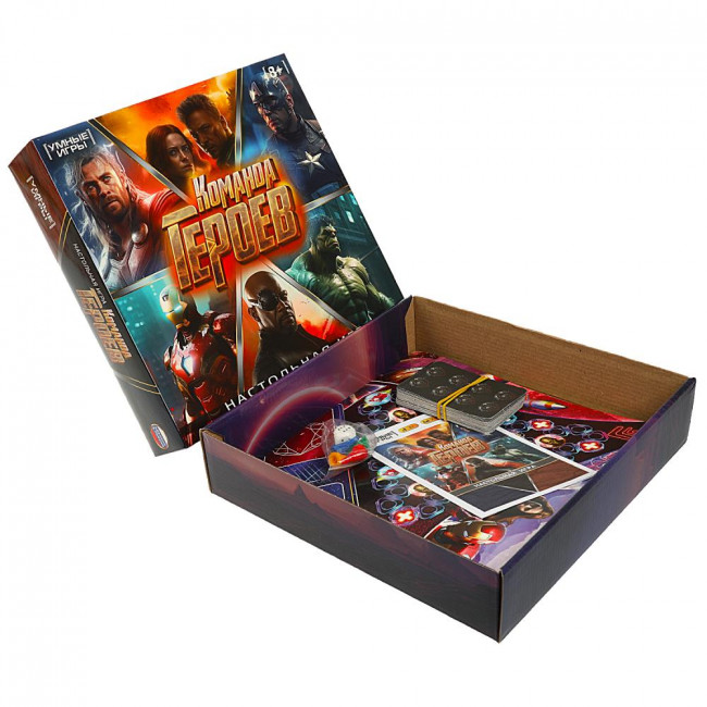 Настольная игра «Команда героев» от «Умные игры». Формат: 250х250х55мм, Умка