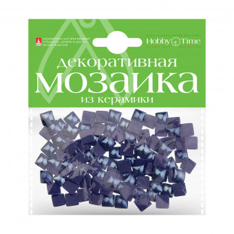 Мозаика 8Х8мм декоративная  из керамики, 100шт, фиолетовая, BV/2-332/11