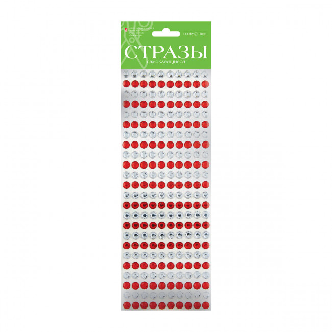 Самоклеящиеся стразы 8мм "Два цвета", 6цв, №14, BV/2-126/02 Самоклеящиеся стразы 8мм "Два цвета", 6цв, №14, BV/2-126/02