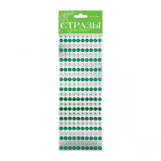 Самоклеящиеся стразы 8мм "Два цвета", 6цв, №14, BV/2-126/02 Самоклеящиеся стразы 8мм "Два цвета", 6цв, №14, BV/2-126/02