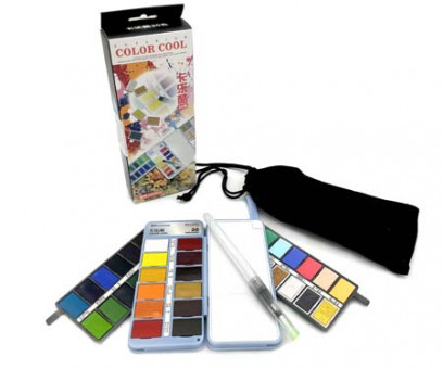 Краска акварель 36 цв. CF-101 "Веер" ГОЛУБОЙ, кисть с резервуаром для воды, губка в комплекте, в к/кор (1/1/48) Краска акварель 36 цв. CF-101 "Веер" ГОЛУБОЙ, кисть с резервуаром для воды, губка в комплекте, в к/кор (1/1/48)