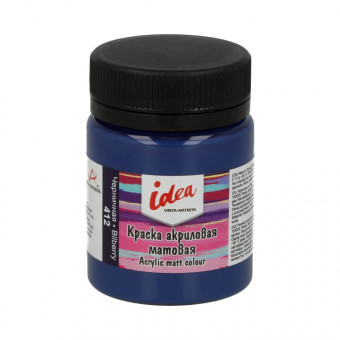 Краска акриловая для декора матовая 50мл 412 Черничная, idea, VISTA-ARTISTA/ IMA-50 412
