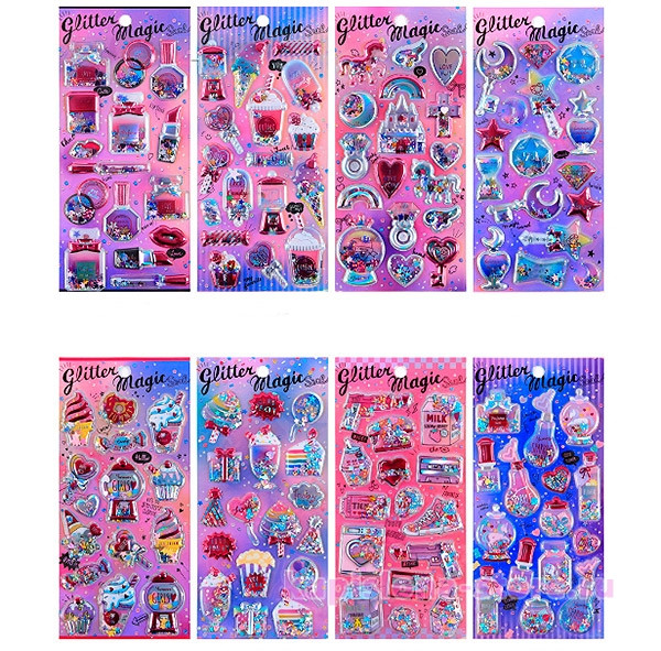 Набор наклеек 9 х 20,5см Магистр "Женские штучки" для творчества, объемные, многоразовые, A-3 (12)